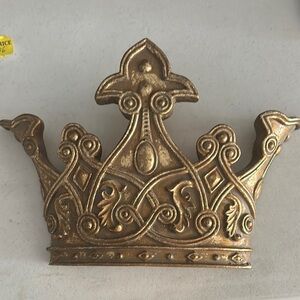 Gold Decorative Crown Wall Art